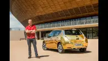 Nissan, una Leaf dorata per Rio 2016