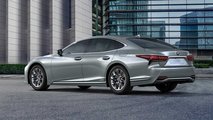 Lexus LS Facelift (2021): LS 500h von schräg hinten