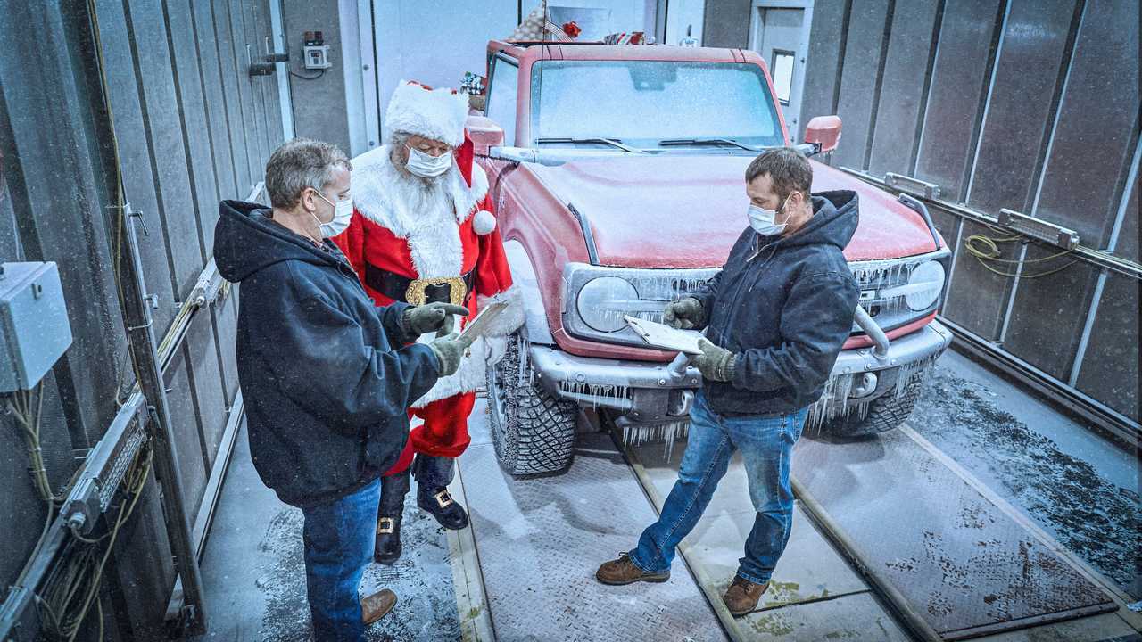 Ford Bronco With Santa