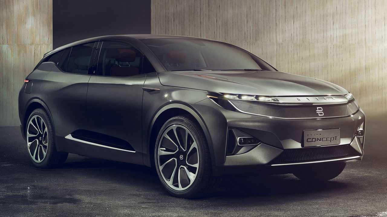 BYTON's concept M-BYTE. The production version is set to be unveiled in June, at Asia CES.