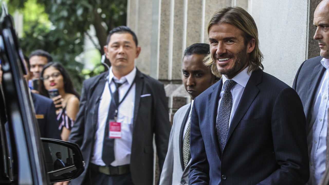 David Beckham at the AIA Vitality Healthy Living Tour in Kuala Lumpur Malaysia