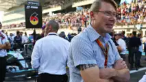 Mika Hakkinen, on the grid