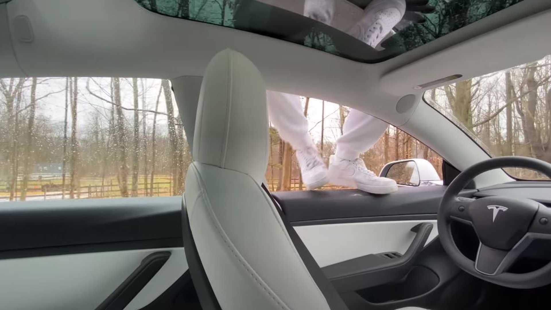 Watch what happens if you jump out of a moving Tesla while on Autopilot