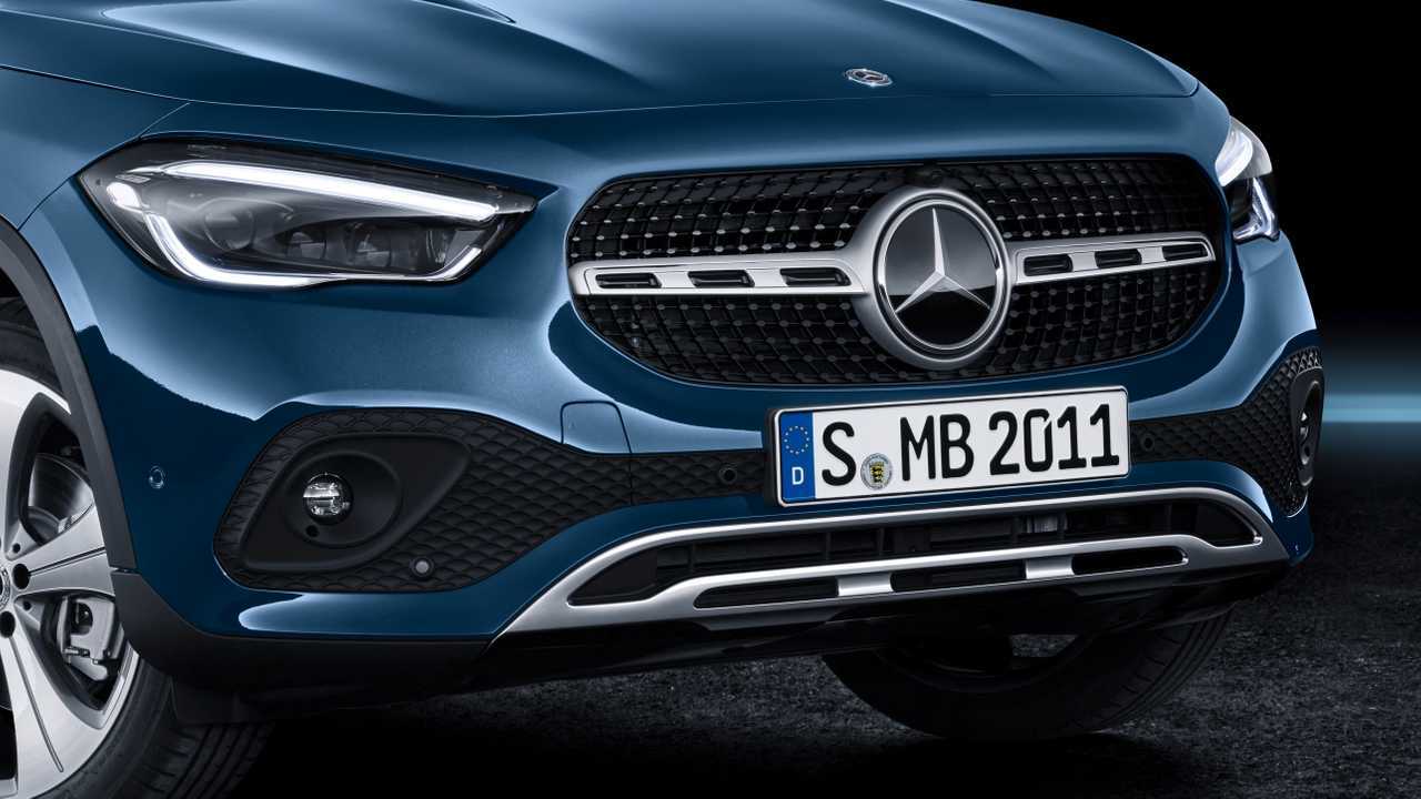 Mercedes GLA (2020) als Edition 1, Progressive Line: Detail der Front