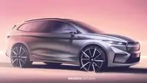 Skoda Enyaq iV: Silhouette (Skizze)