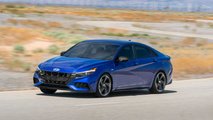 2021 Hyundai Elantra N Line Sedan Blue Exterior
