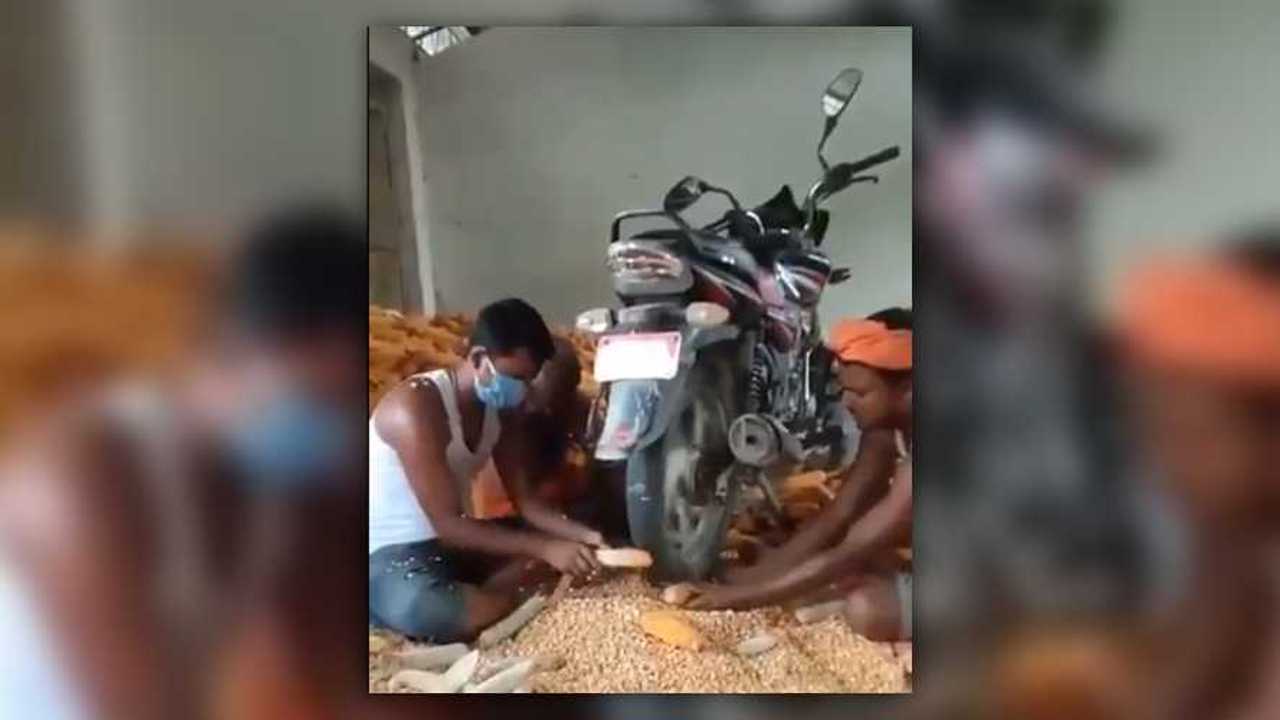 Motorcycle Corn Sheller