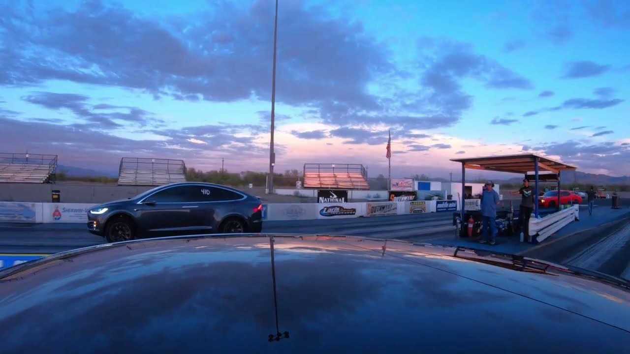 tesla model x racing model 3