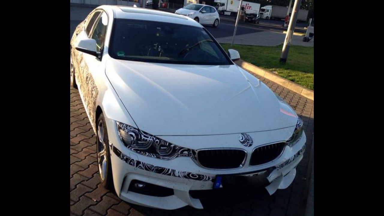 Flagra: BMW Série 4 Grand Coupé já está sendo testado