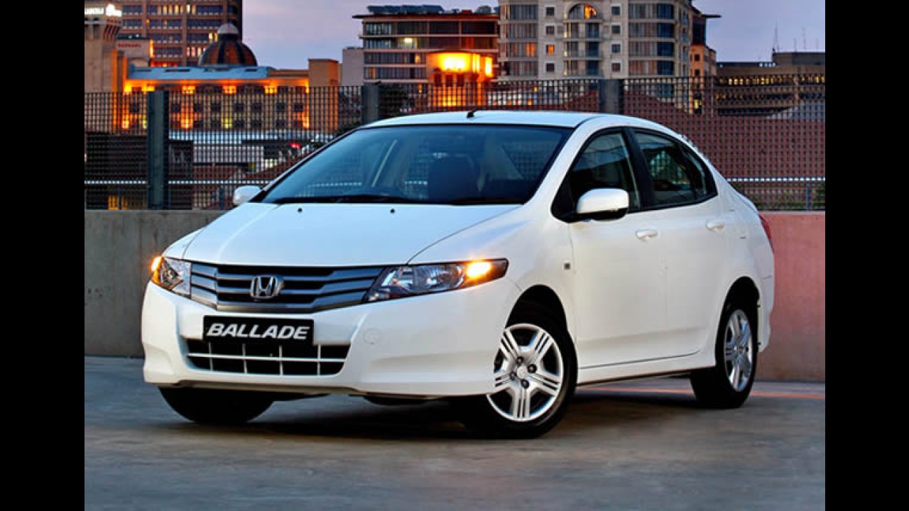 Honda City é lançado na África do Sul como Ballade