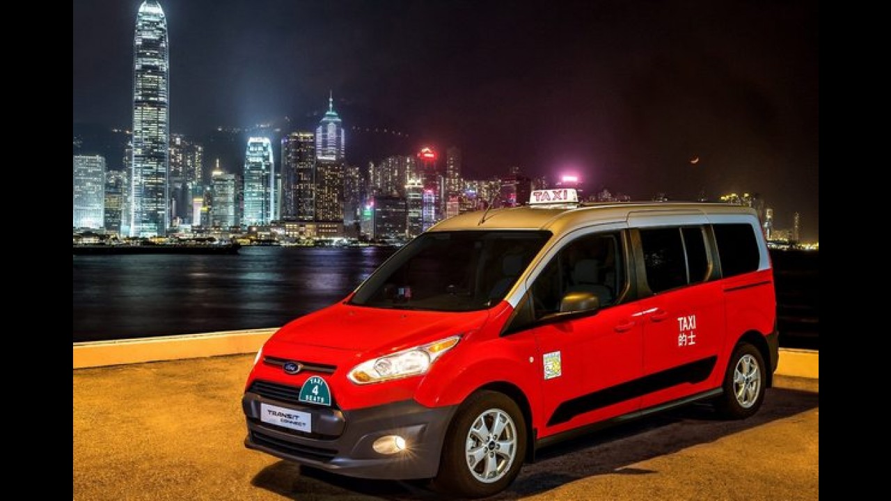 Novo Ford Transit Connect vira táxi em Hong Kong