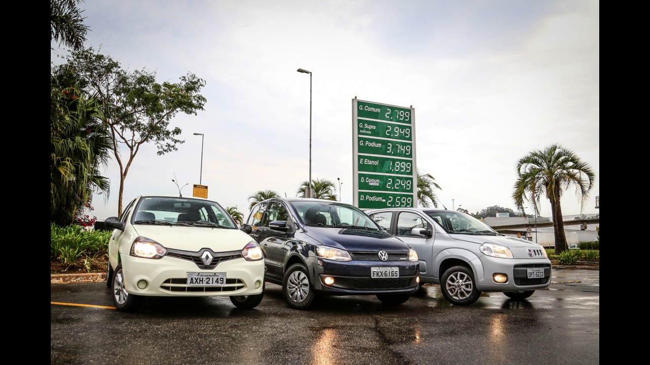Fox Bluemotion, Clio Expression e Uno Economy em busca dos 20 km/l