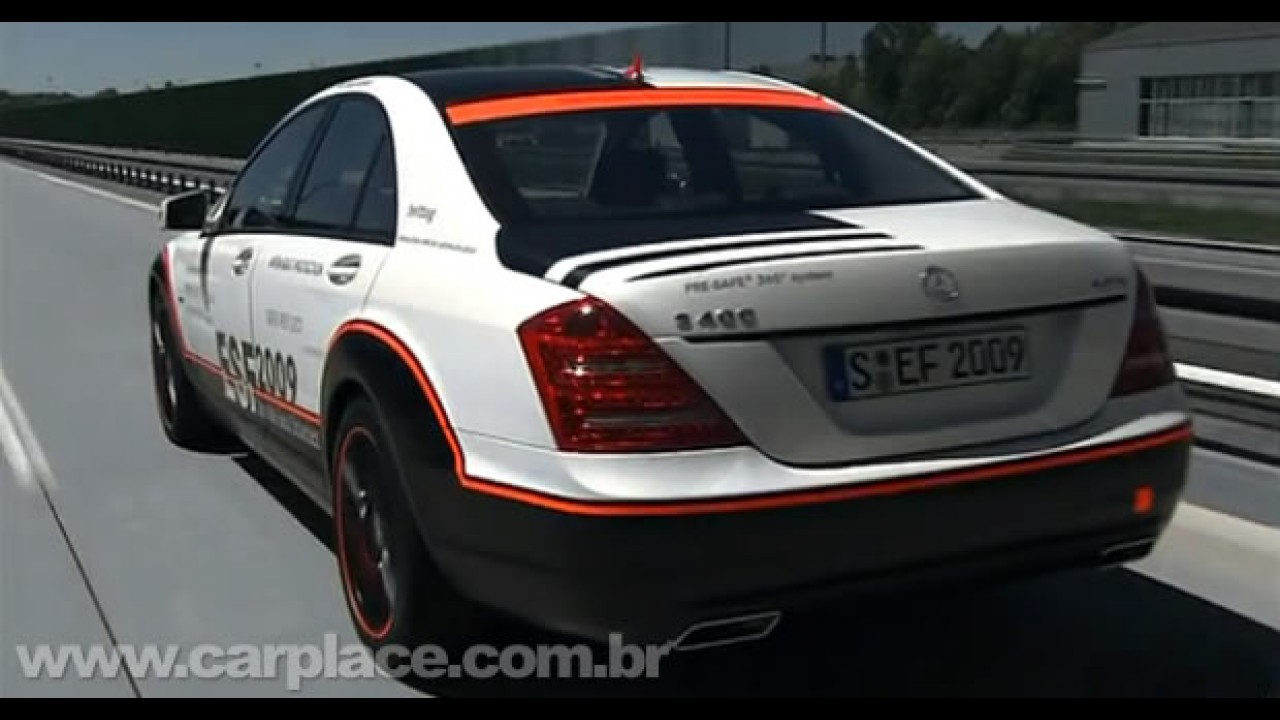 Mercedes S 400 ESF Concept: Vídeo mostra equipamentos do carro mais seguro do mundo