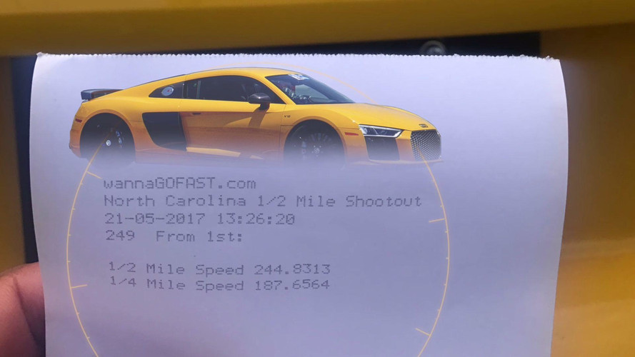Audi R8 Half-Mile Drag Video