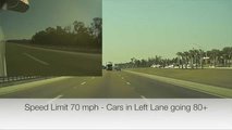 TeslaCam Road Rage Video In Florida Will Raise Discussions About Left Lane Use