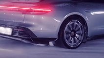 Porsche Taycan In Snow