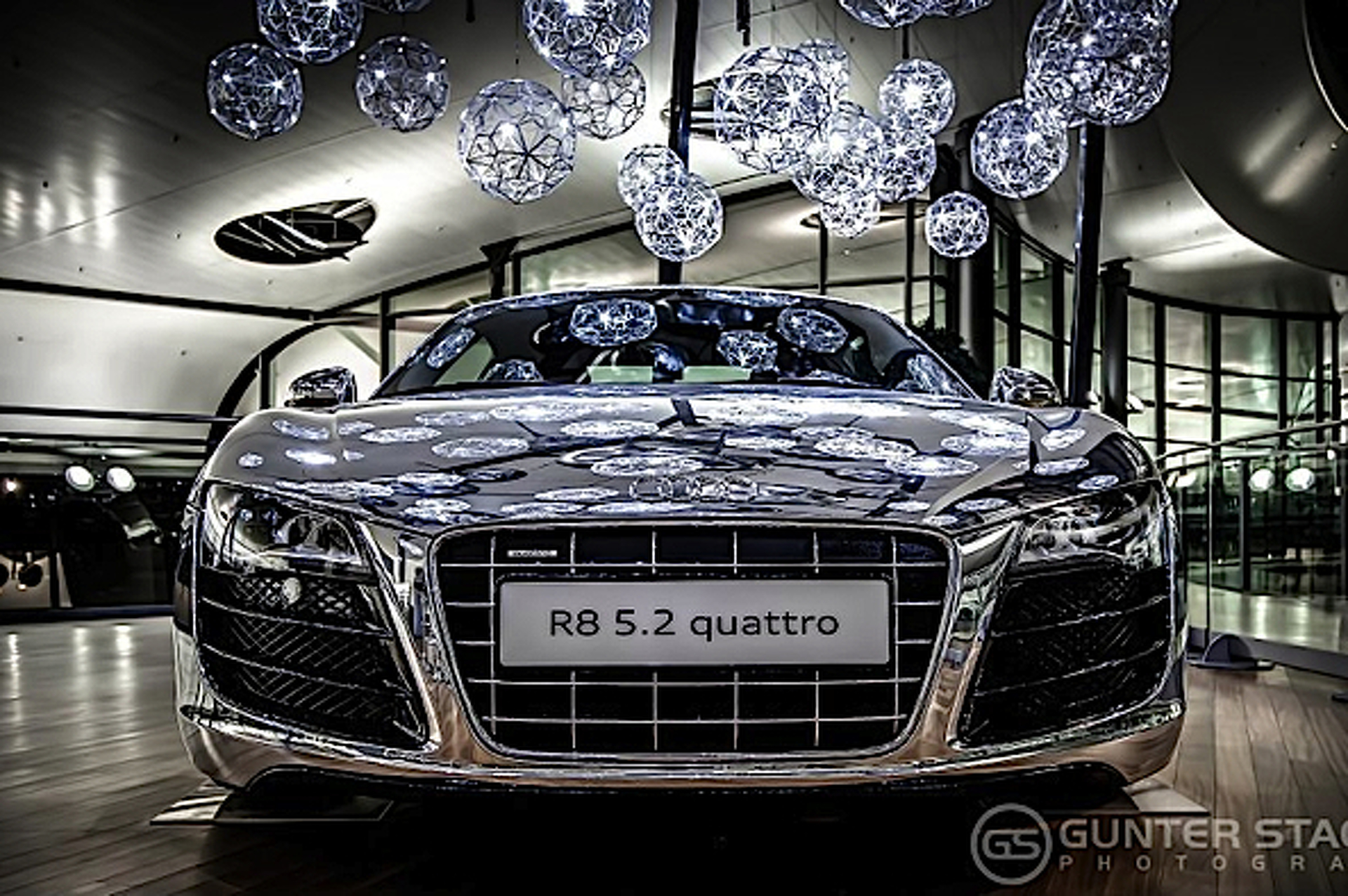 Jaw Dropper: Audi R8 Coated in Polished Raw Aluminum