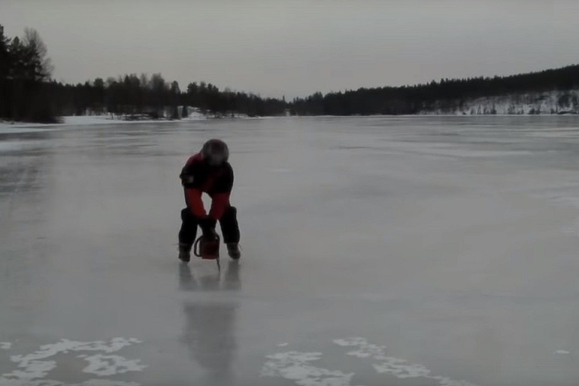 This is Chainsaw Ice Racing...Have 9-1-1 on Speed Dial