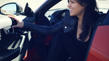 Michelle Rodriguez drives the Jaguar F-Type SVR