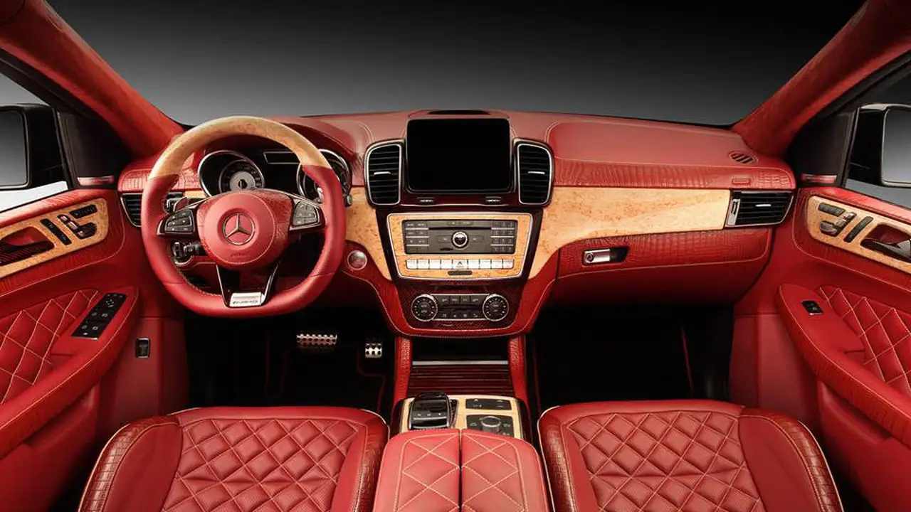 Red Crocodile Skin Gives Extra Bite To Mercedes Gle Coupe Interior