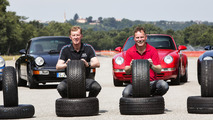 Porsche creates old-look, modern tires for its classics