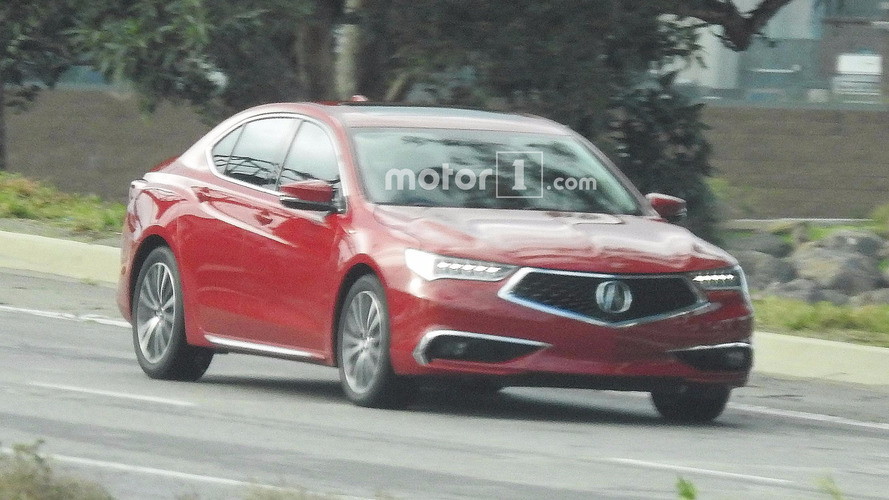 Refreshed 2018 Acura Tlx Spied Undisguised During Photoshoot 2018 Acura Tlx Refresh Spy Photos