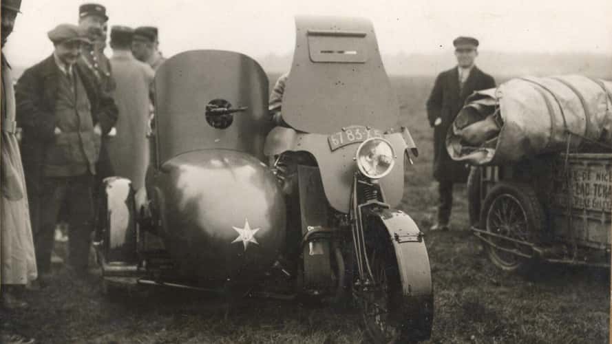 Imagine Not Being Able to See While Riding This Motorcycle, and Then Getting Shot At