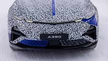 Alpine A390 bei Wintertests am Polarkreis