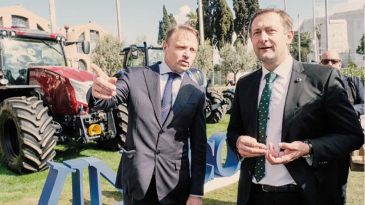 Lollobrigida e Christoph Hansen durante 