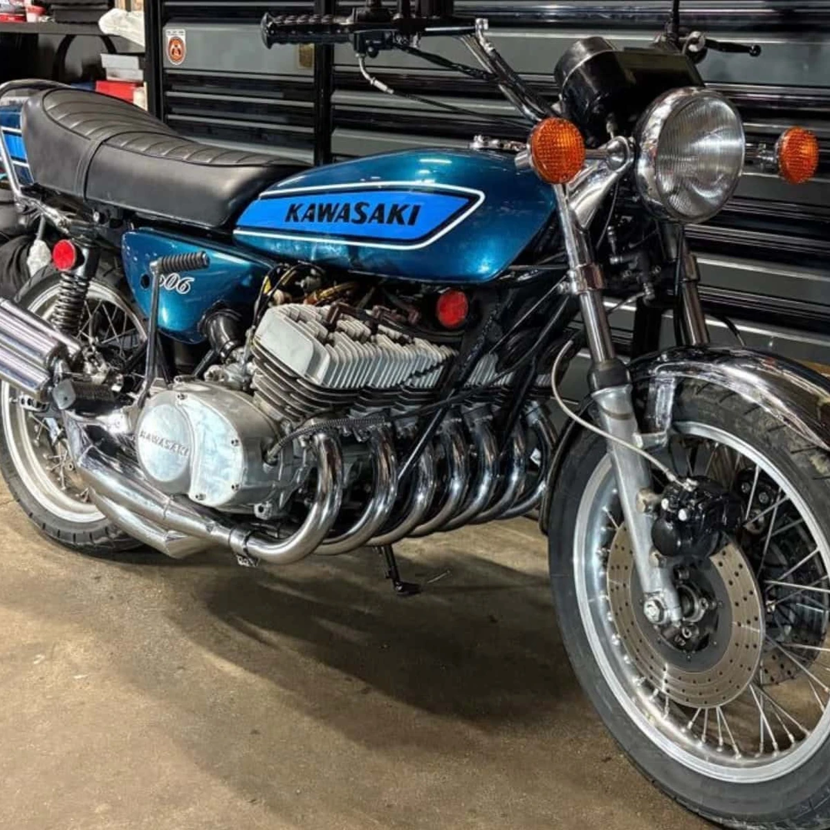 This Is a 7-Cylinder Two-Stroke Kawasaki Motorcycle, And It