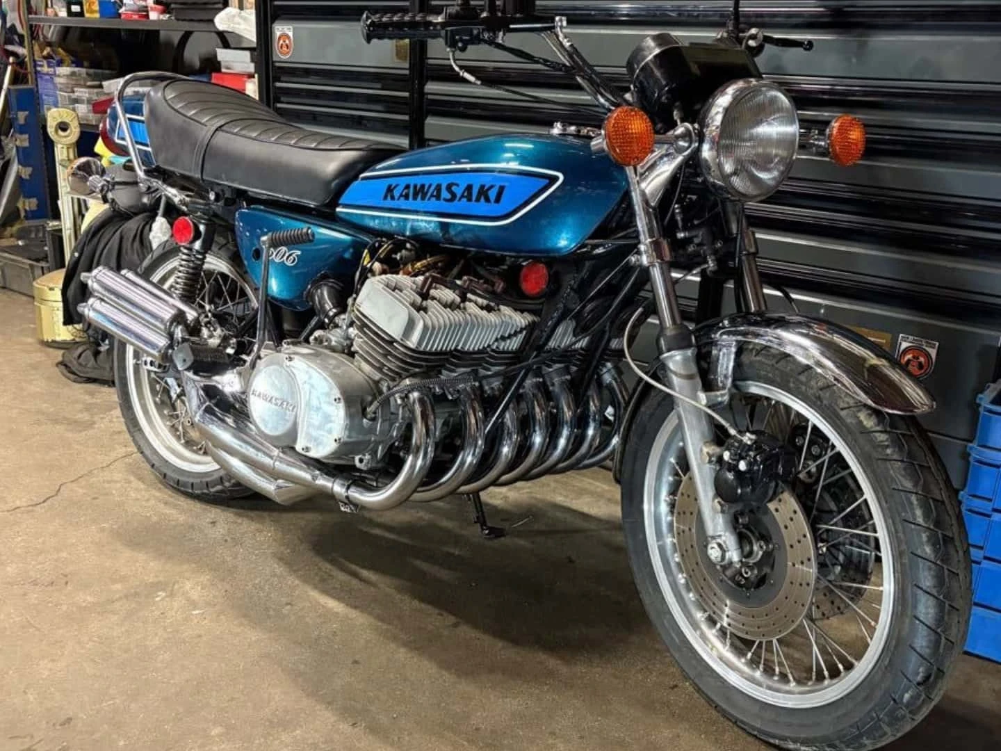 This Is a 7-Cylinder Two-Stroke Kawasaki Motorcycle, And It