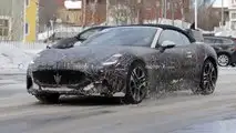 Maserati GranCabrio Folgore Front View Spy Photo