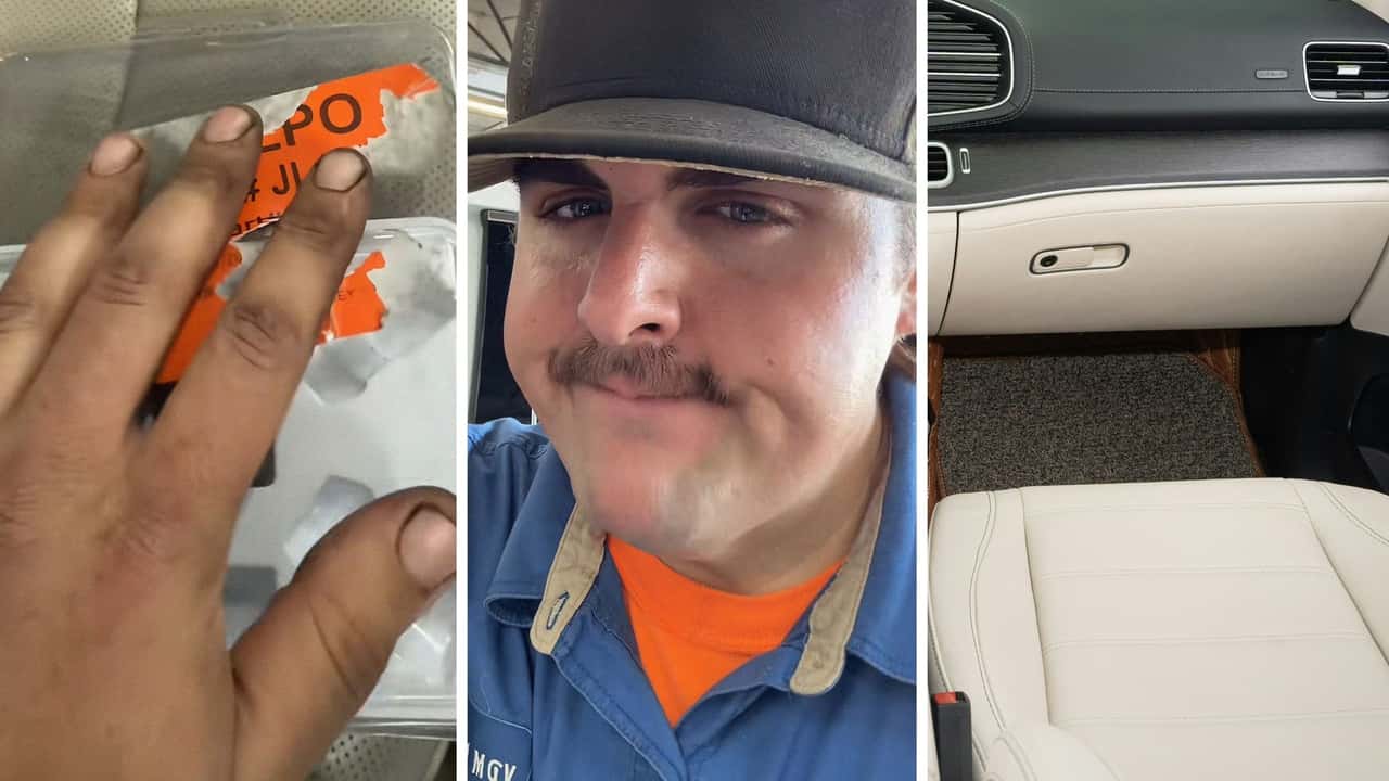 Mechanic works on customer’s car. Then he finds something in the glove box he says should never be there