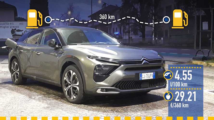 Citroen C5 X ibrida plug-in, la prova dei consumi reali