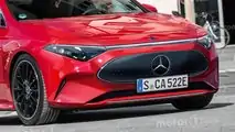 Mercedes CLA electric, the Motor1.com render