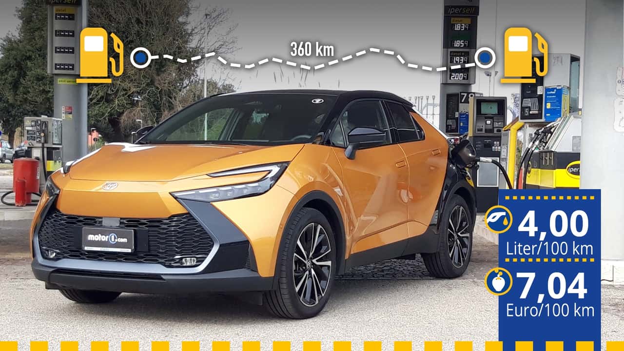 Toyota C-HR Hybrid (2024) im Verbrauchstest
