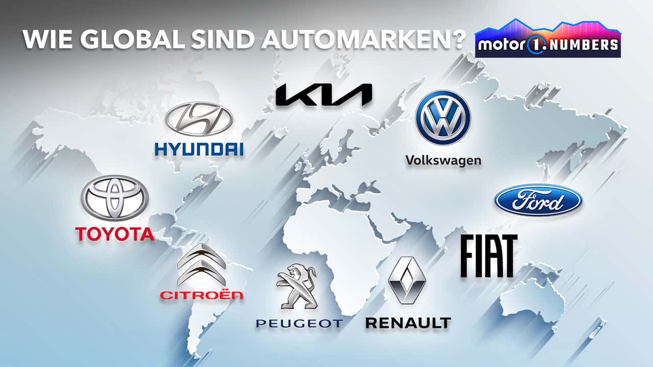 Motor1 Numbers: Wie global sind Automarken?