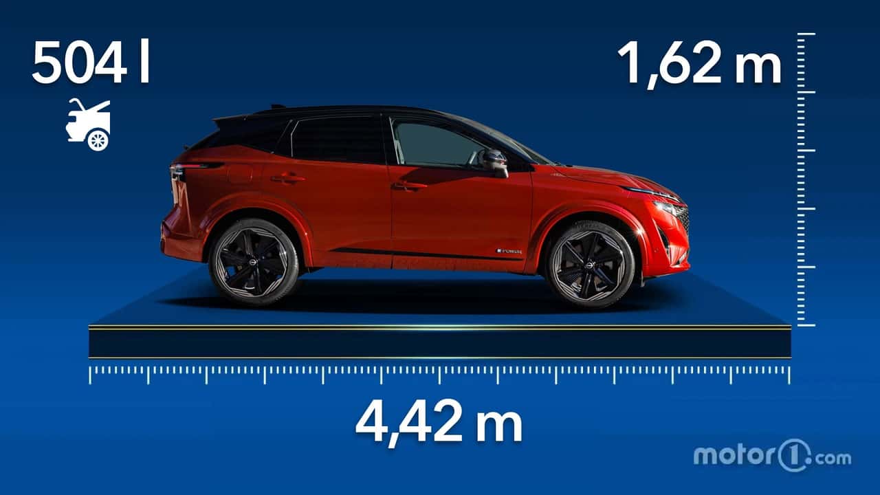 Nissan Qashqai 2024 dimensiones maletero