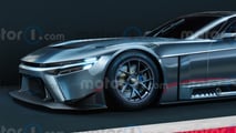 Renderização de carros esportivos Toyota GR GT3