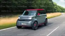 O E-Car europeu, a renderização do Motor1.com