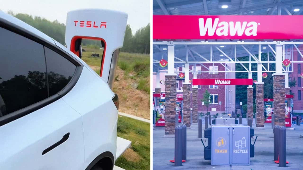 Woman Plugs In Tesla With 110 Miles of Charge at Wawa. Then It Immediately Dies, Locking Her In