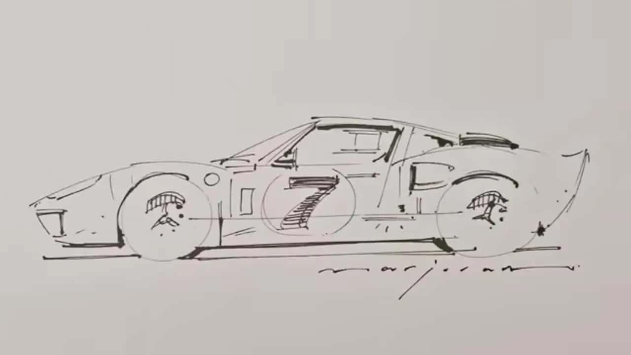 ford-gt40-sketch