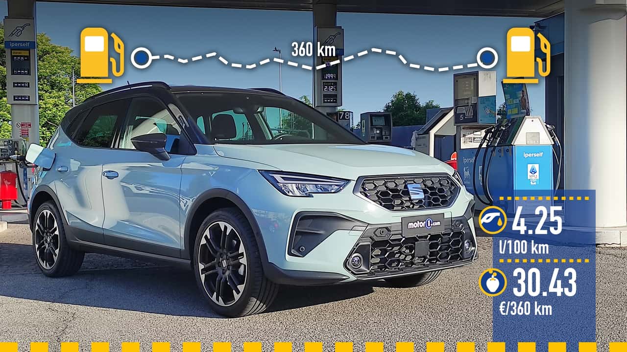 Seat Arona benzina (2026), la prova consumi