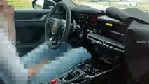 Porsche Boxster EV interior spy photos