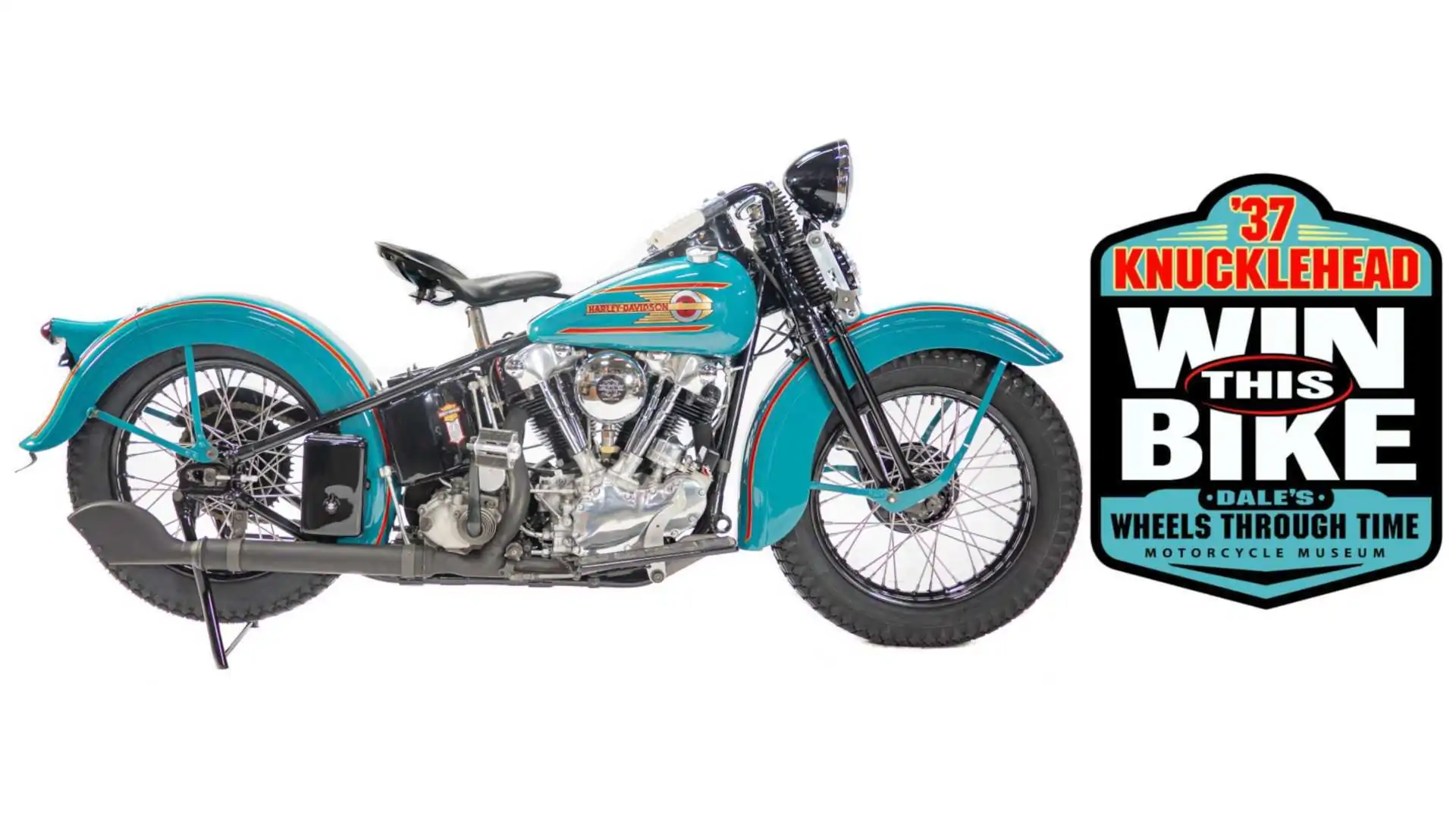 ラッキー Wheels Through Time Museum Raffles Off Rare 1937 Harley Knucklehead