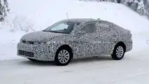 VW Virtus spy photo (front three-quarters)
