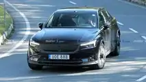 Polestar 2 facelift spy photo