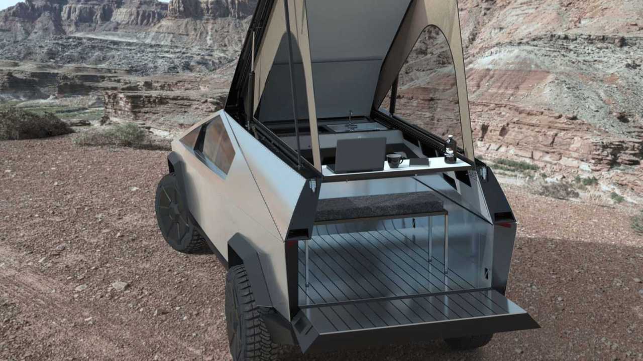 Space Camper Tesla Cybertruck
