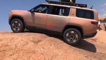 Rivian R1S Steep Climb