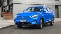 2021 MG ZS EV front-dynamic driving-left-side